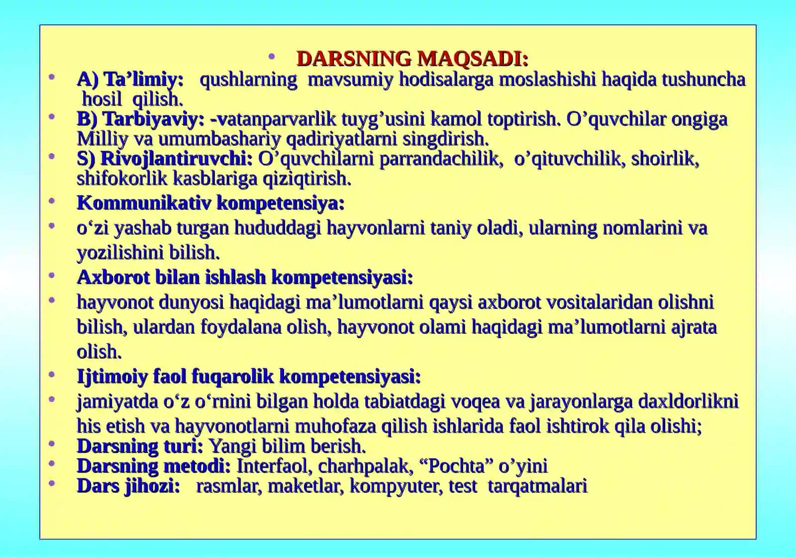 Qushlarning mavsumiy hodisalarga moslashishi 3