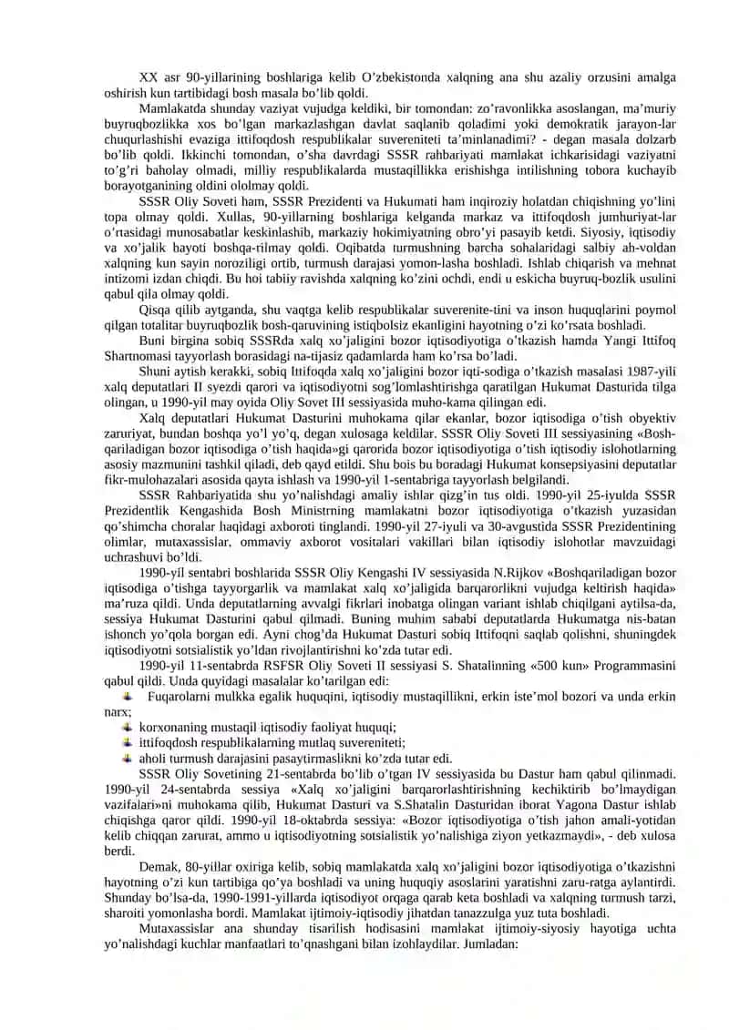 MUSTAQIL O’ZBEKISTON RESPUBLIKASINING TASHKIL TOPISHI VA UNING TARIXIY AHAMIYATI 3