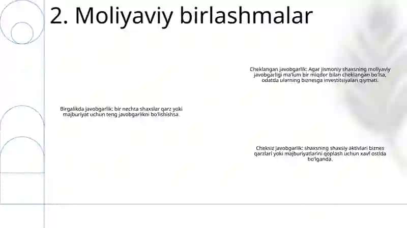 Moliyaviy Sohalari Va BoʻGʻInlari 3