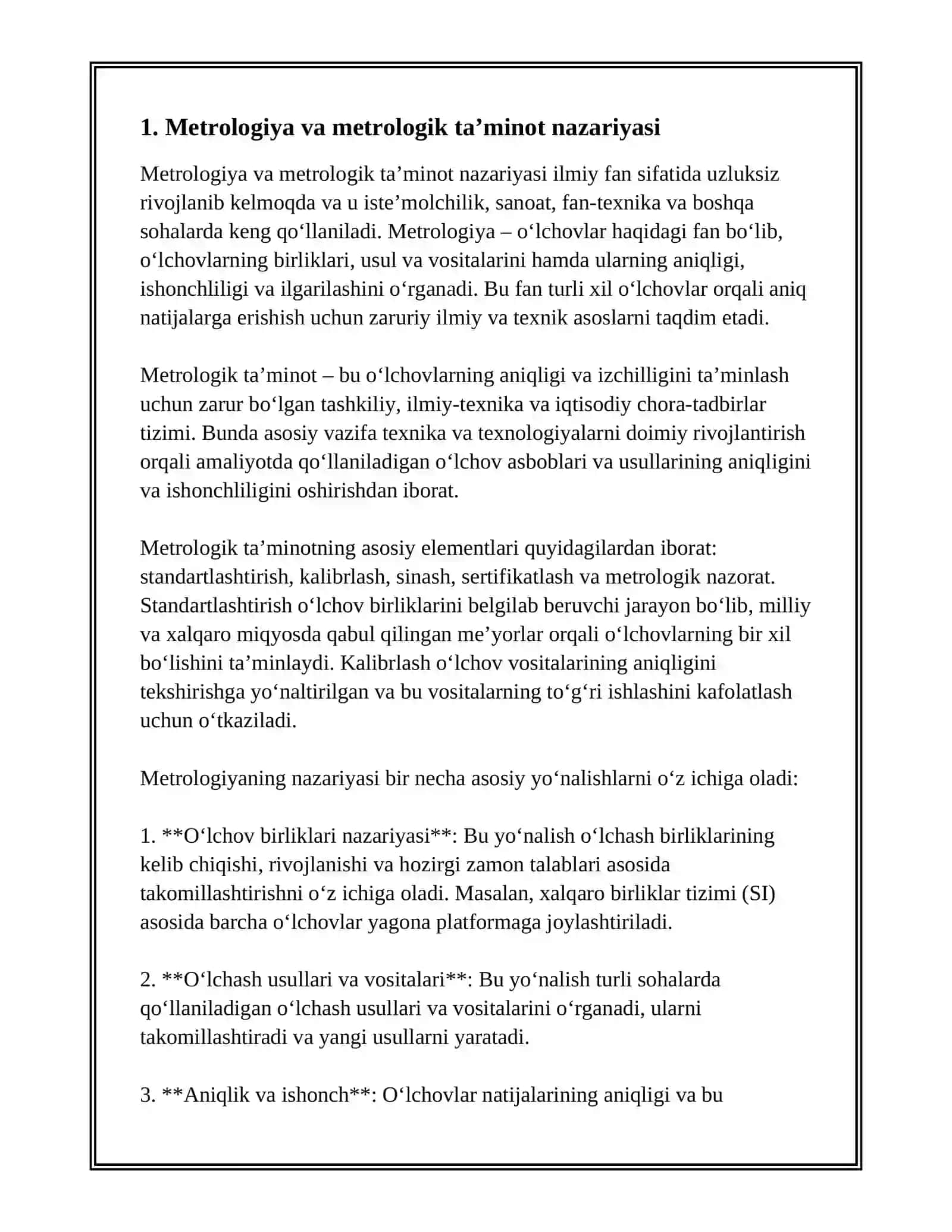 METROLOGIYA VA METROLOGIK TAʼMINOT 3