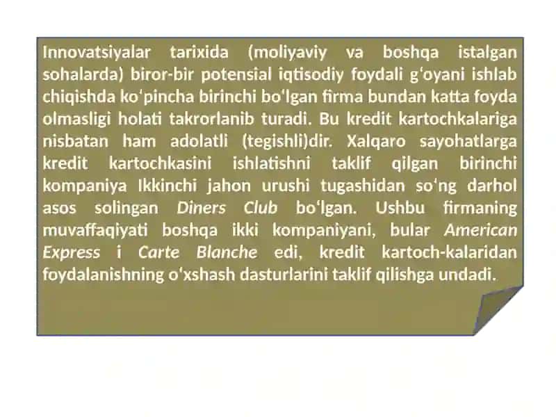 Zamonaviy (amaliy) moliyaviy yangiliklar va moliyaviybozorlar,Moliyaviy bozorstavkalari,Zamonaviy(amaliy)moliyaviyvositachilar,Zamonaviy(amaliy)moliyaviyinfratuzilmavamoliyaviytizimnitartibgasolish,Zamonaviy(amaliy)moliyaviytashkilotlar 3