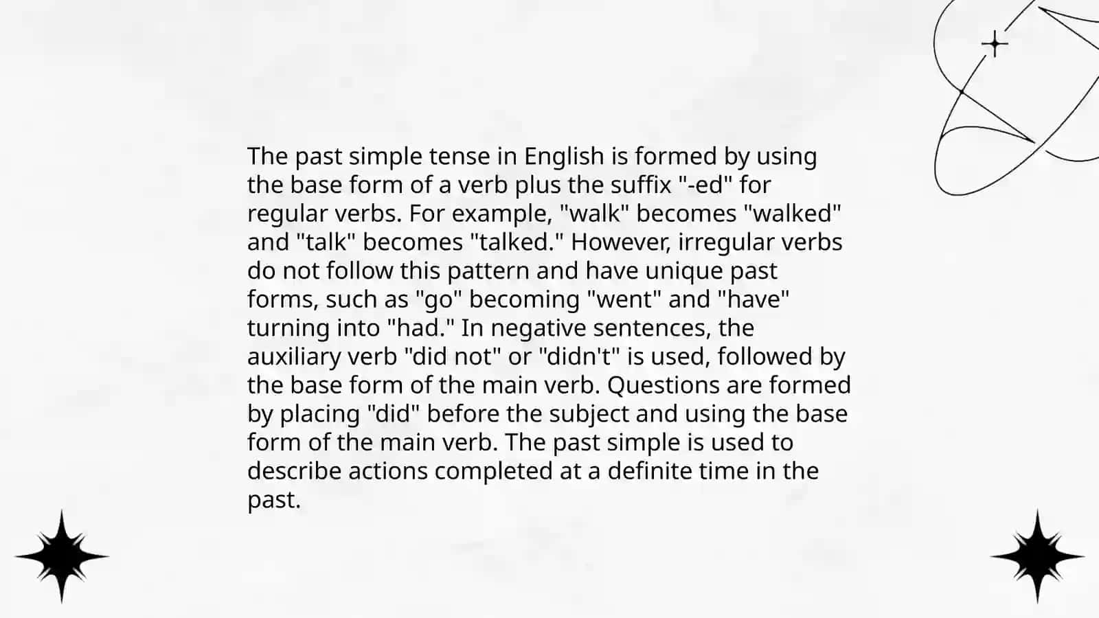 Past Simple 3