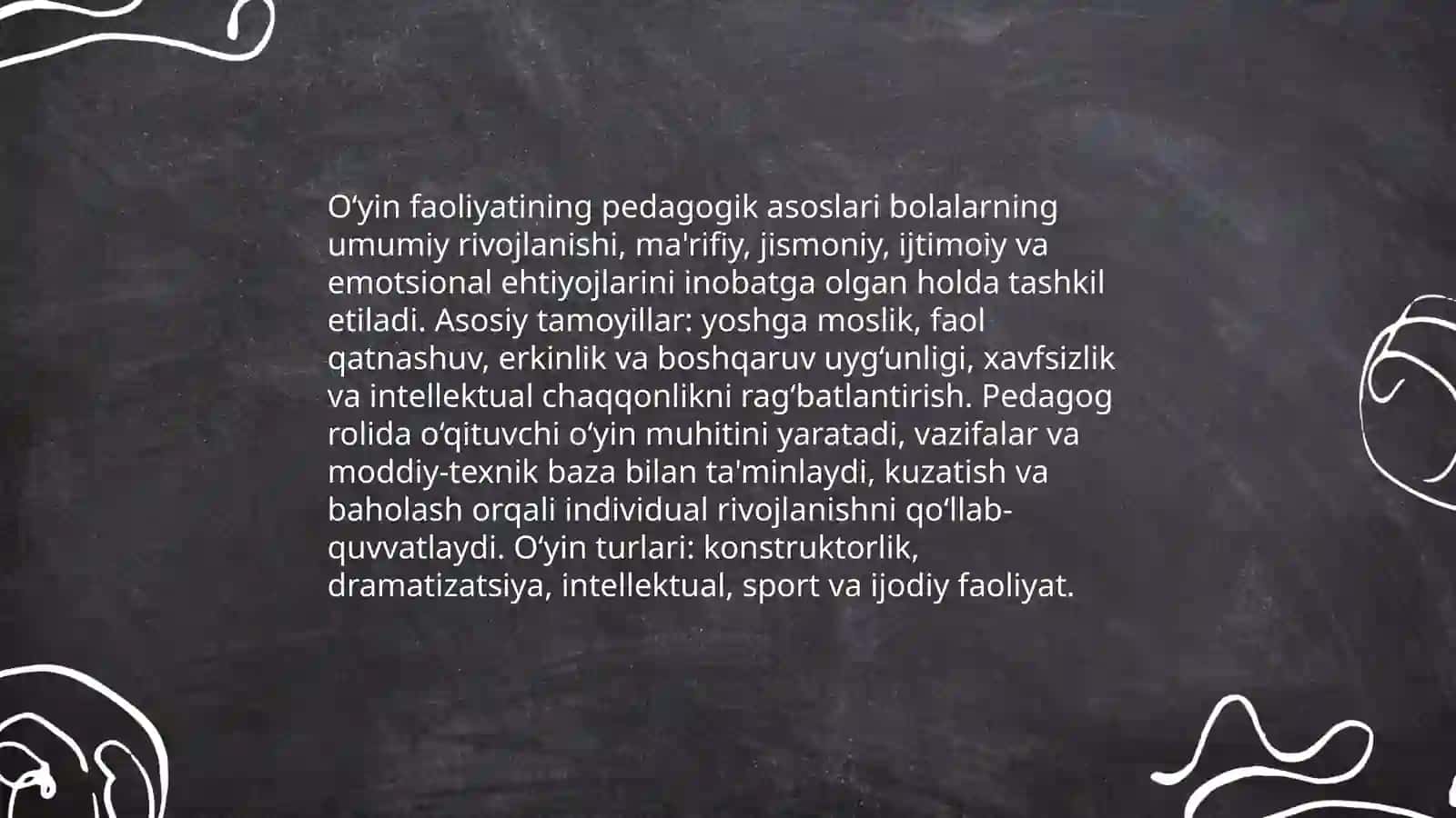 O‘yin faoliyatining pedagogik asoslari 3