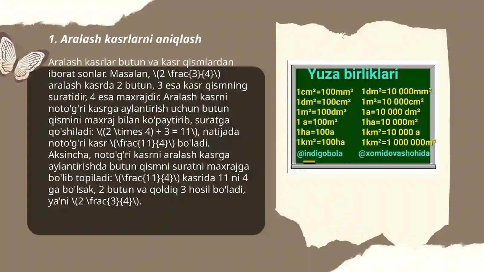 Aralash kasrlarni qoʻshish 3