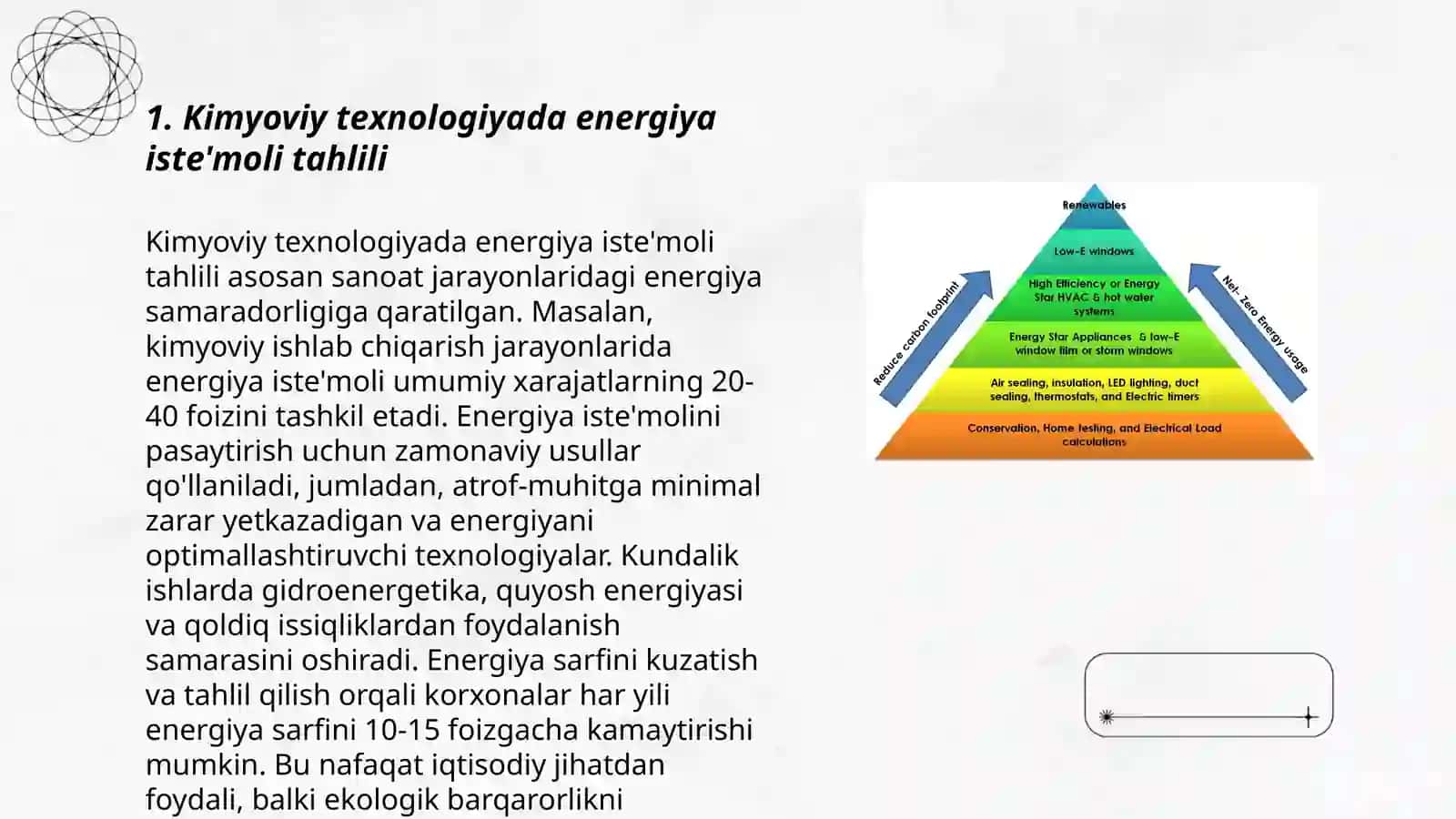 Kimyoviy texnologiyada energiya samaradorligi va energiya tejash usullari 3