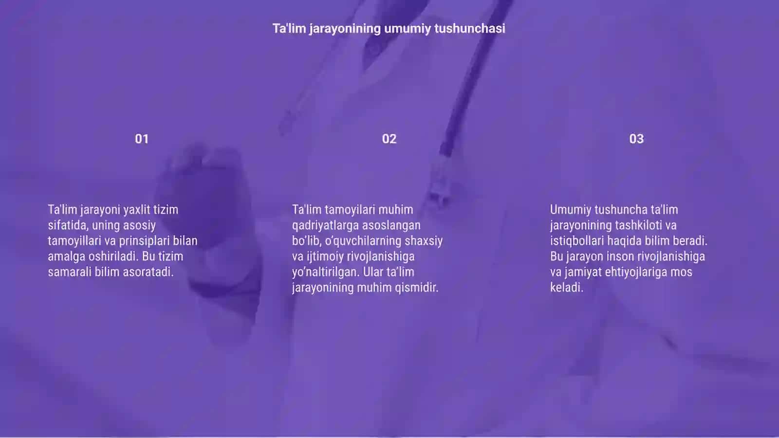 Ta'lim jarayoni yaxlit tizim sifatida talim tamoyilari 3