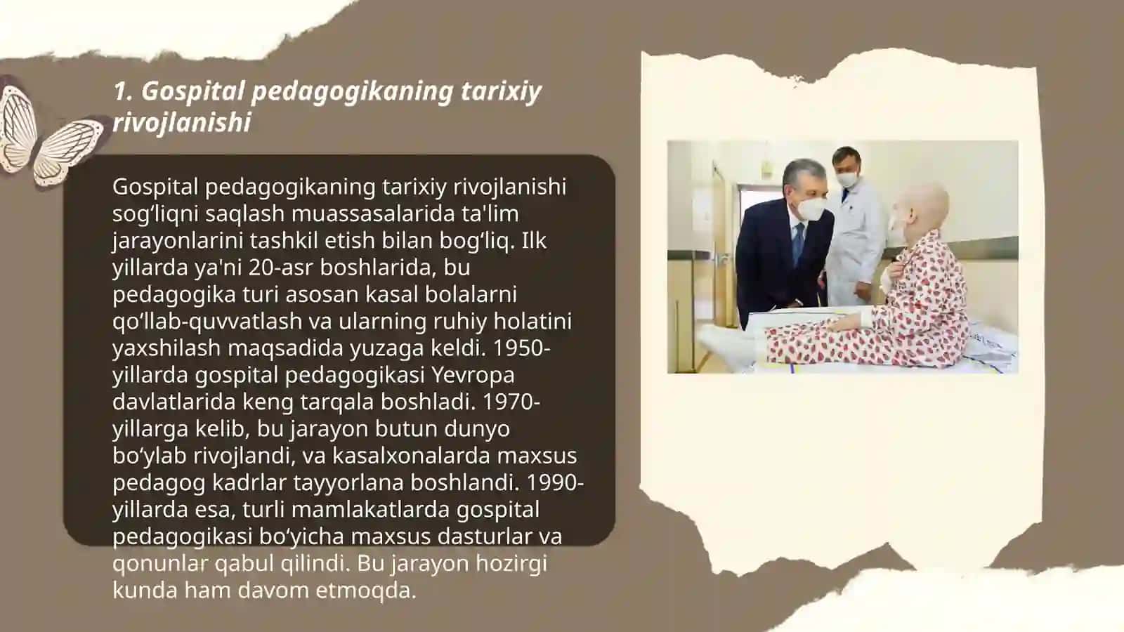 Gospital pedagogika muammolarni oʻrganish 3
