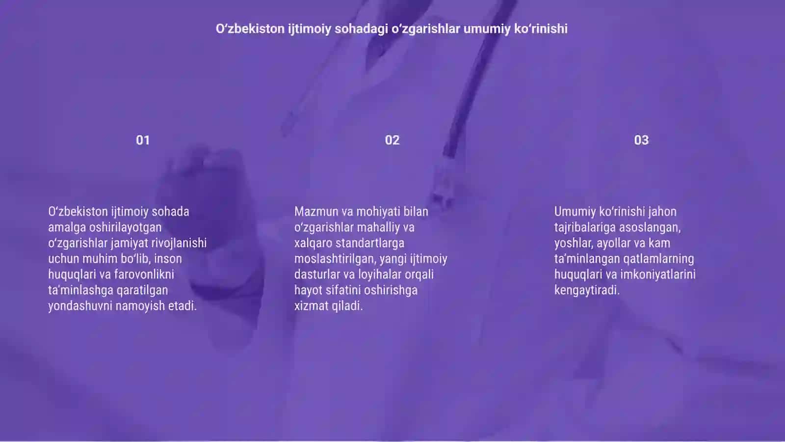 Oʻzbekiston ijtimoiy sohada amalga oshirilayotgan oʻzgarishlar mazmn va mohiyati 3