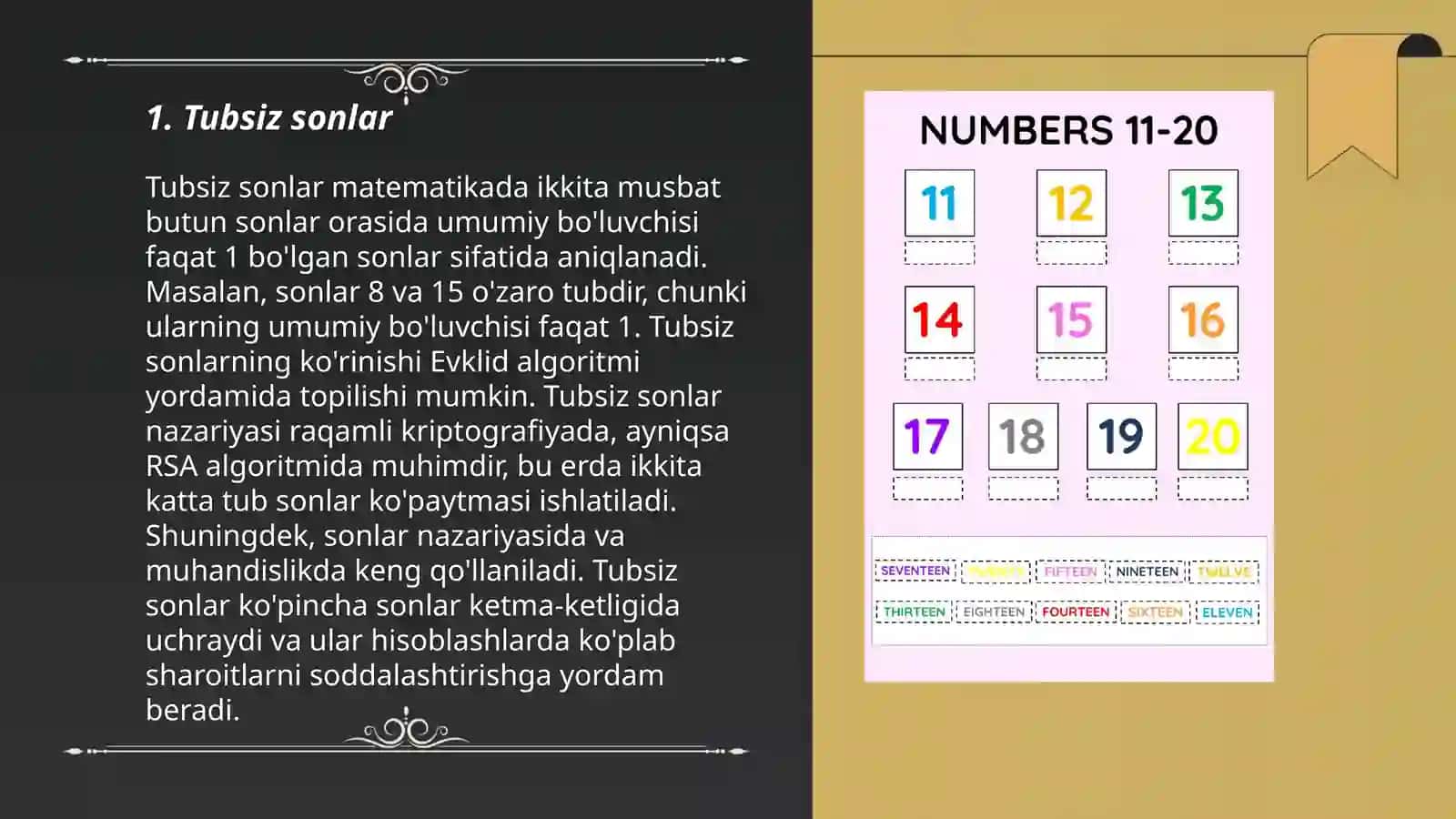 Sonlarning turlari 3