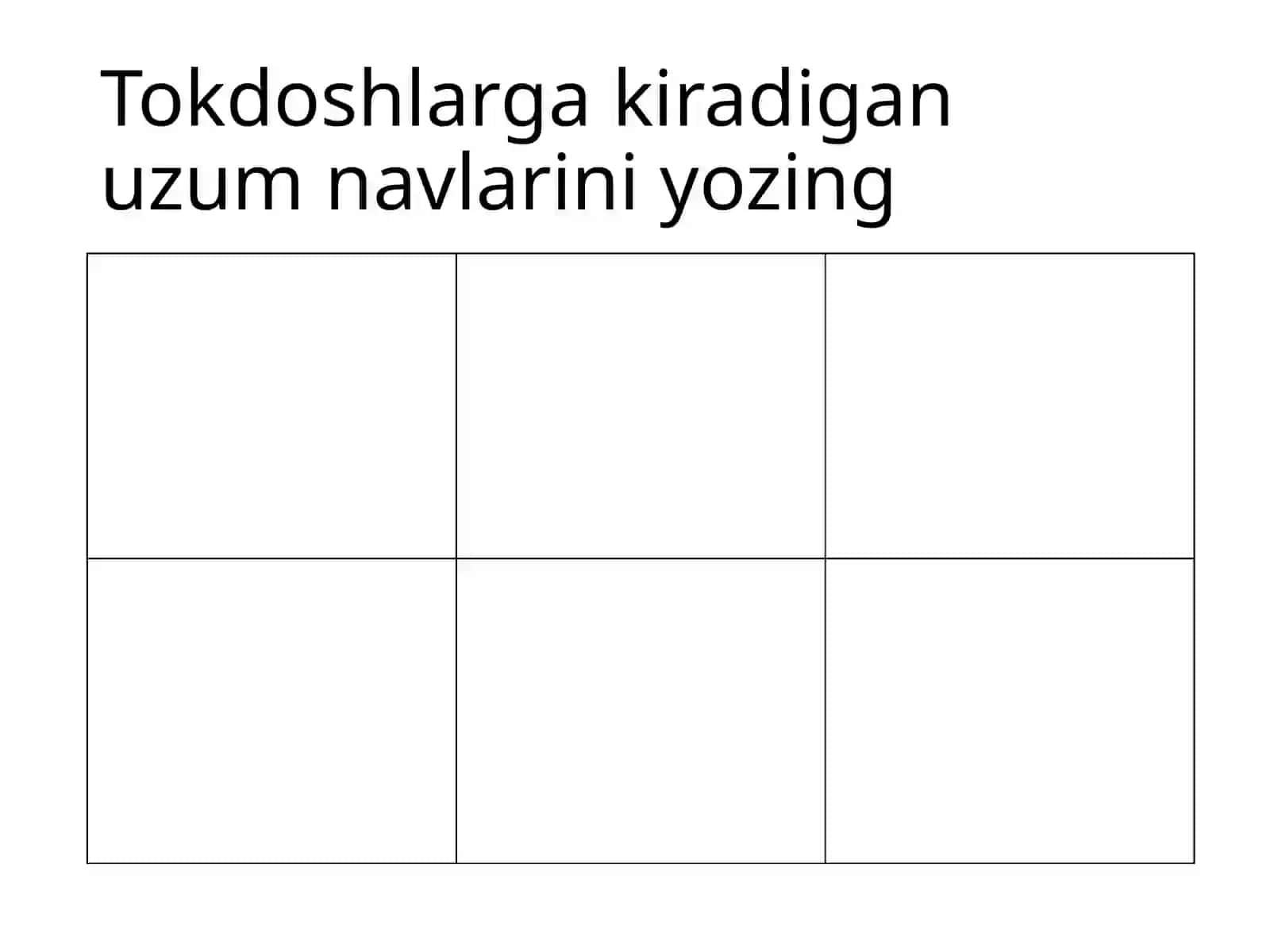 Qovoqdoshlar oilasi 3