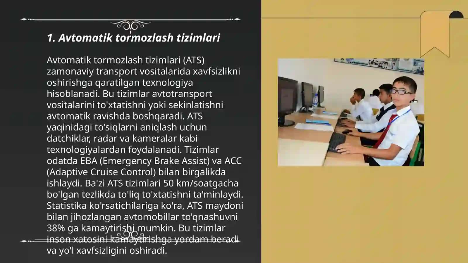 Avtomobillarda zamonaviy intelektual texnologiyalar 3