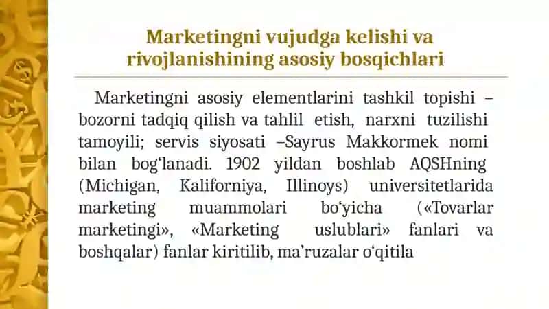 “Marketing konsepsiyasi 3