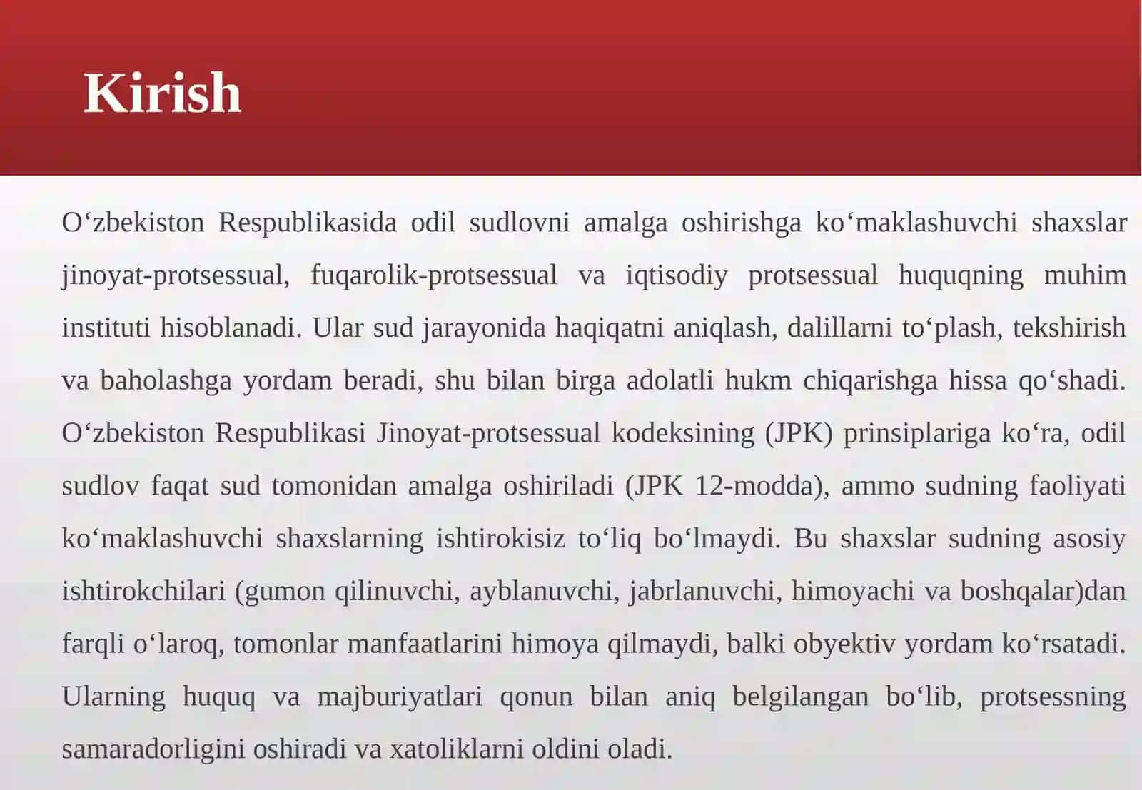 Odil sudlovni amalga oshirishga ko‘maklashuvchi shaxslar 3