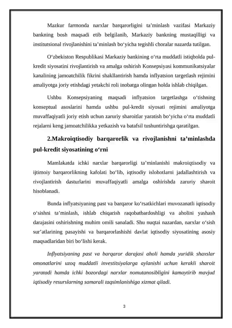Pul-Kredit Siyosati 3