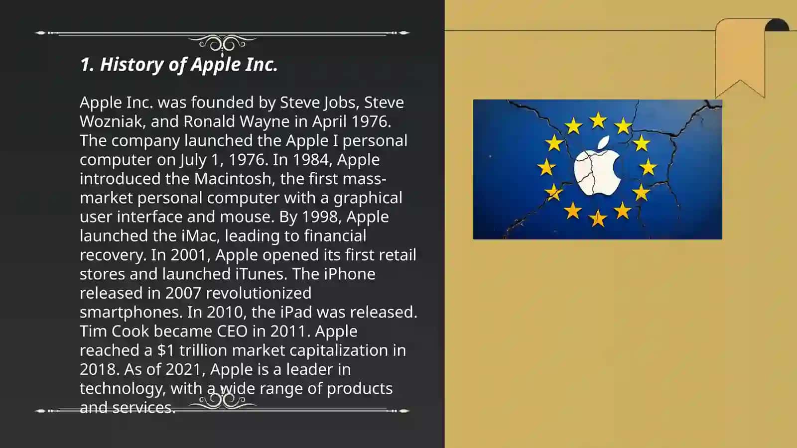 Ingilis tilida Apple mavusida taqdimot 3