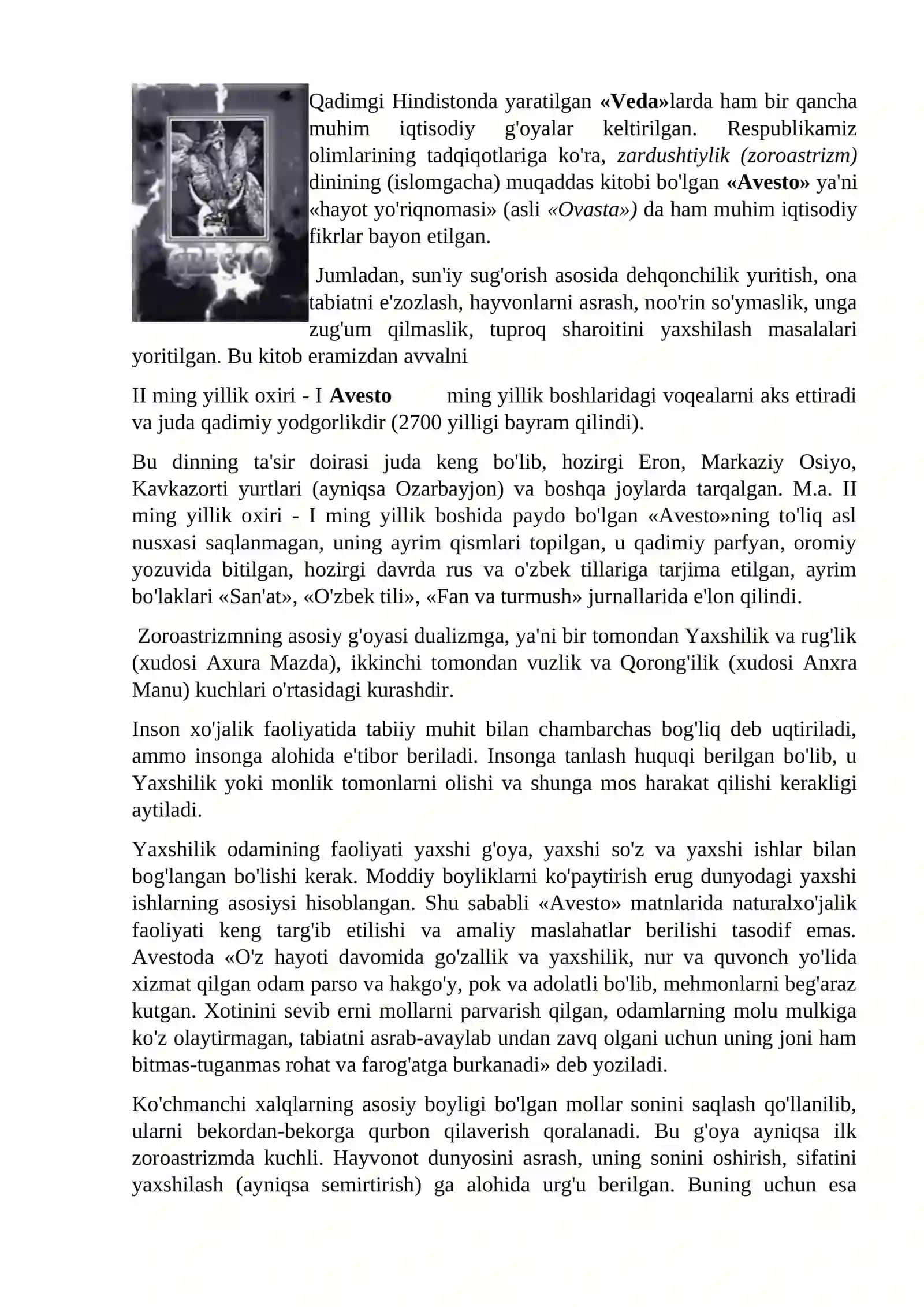 KLASSIK DAVRGACHA BO’LGAN QADIMGI IQTISODIY TA’LIMOTLAR 3