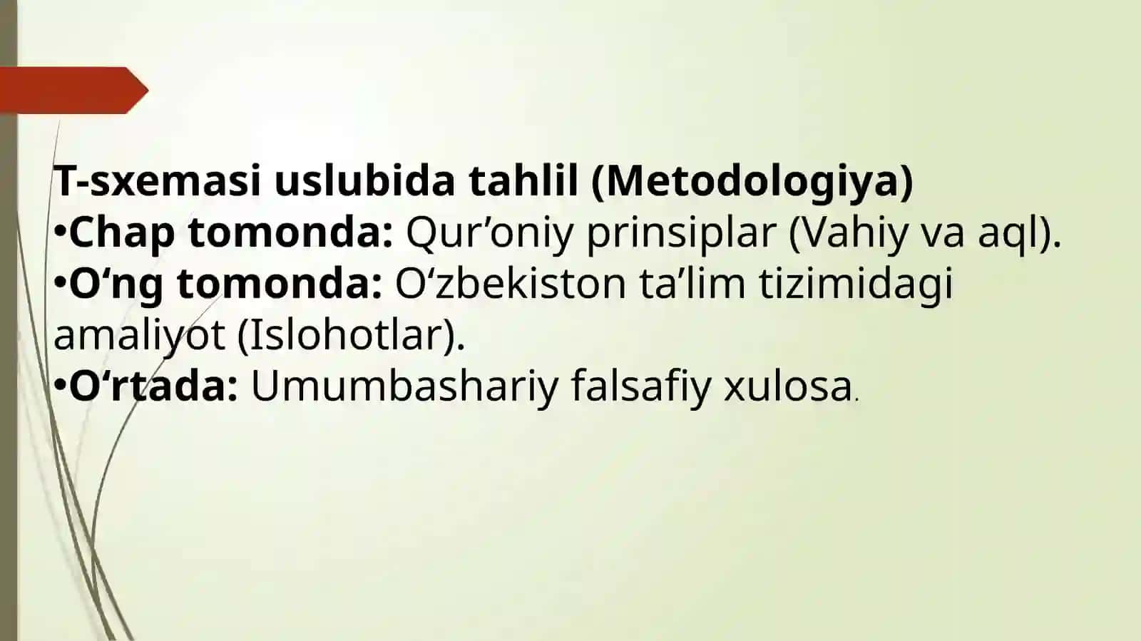 Qur’on sura va oyatlari mazmunining zamonaviy ta’lim islohotlaridagi in’ikosi 3