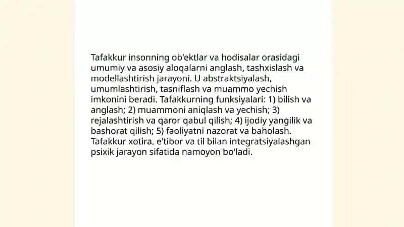 Umumiy psixologiya Tafakkur 3