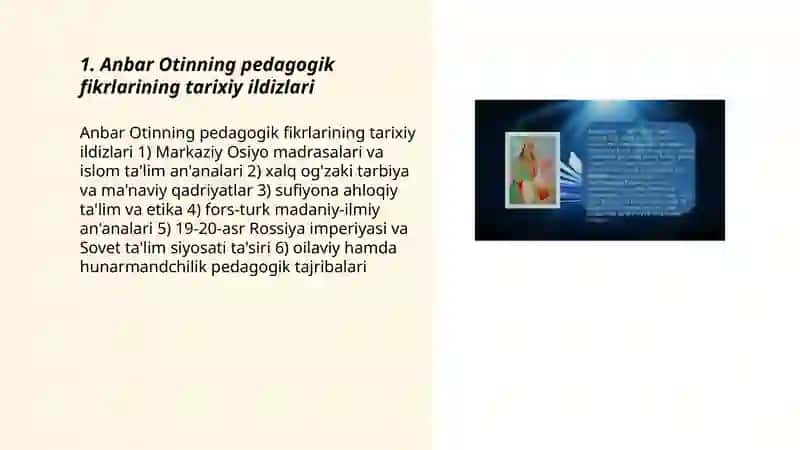 Anbar Otinning pedagogik fikrlari 3