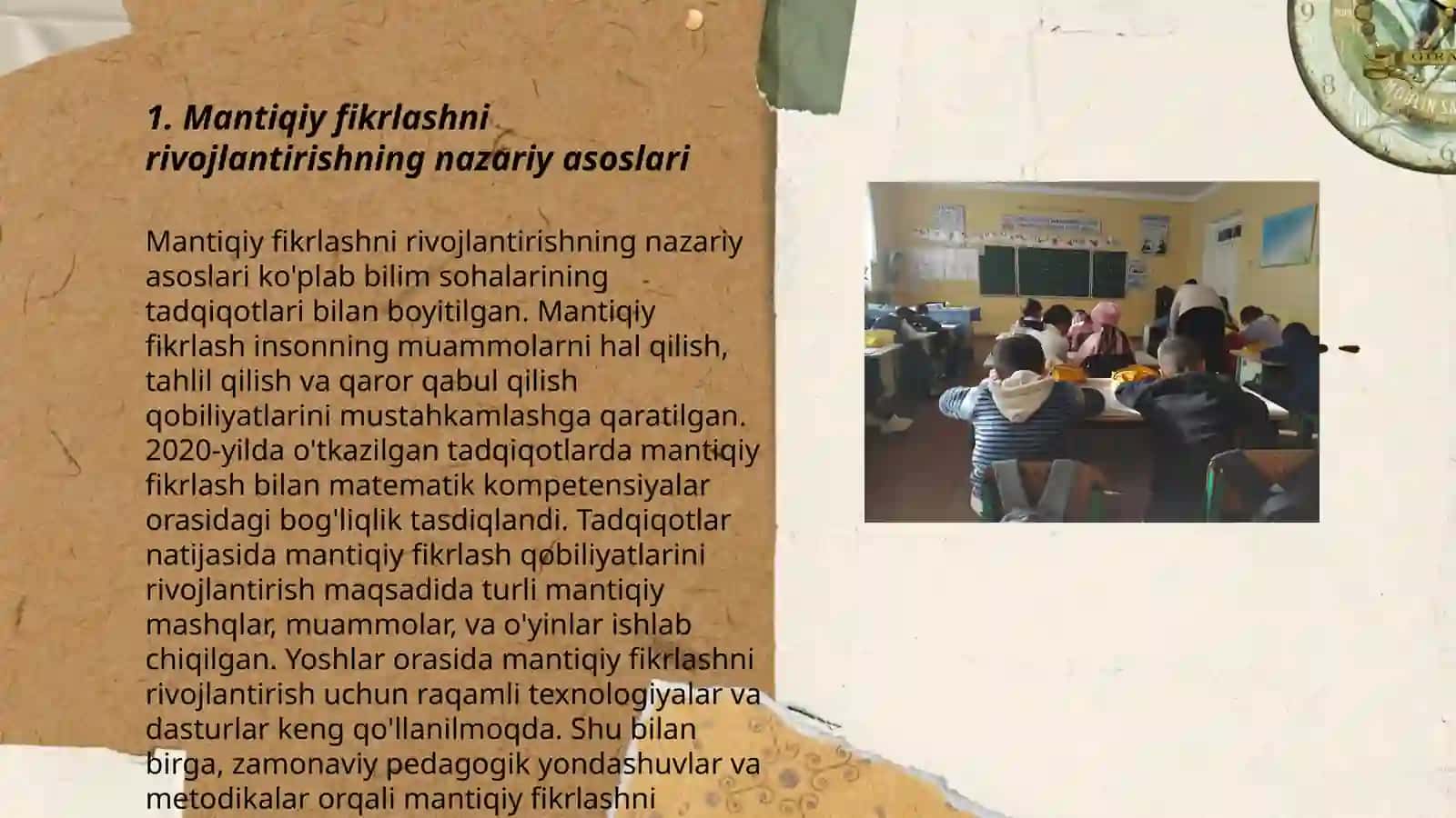 Boshlang'ich sinf matematika darslarida mantiqiy fikrlashni rivojlantirish xususiyatlari 3
