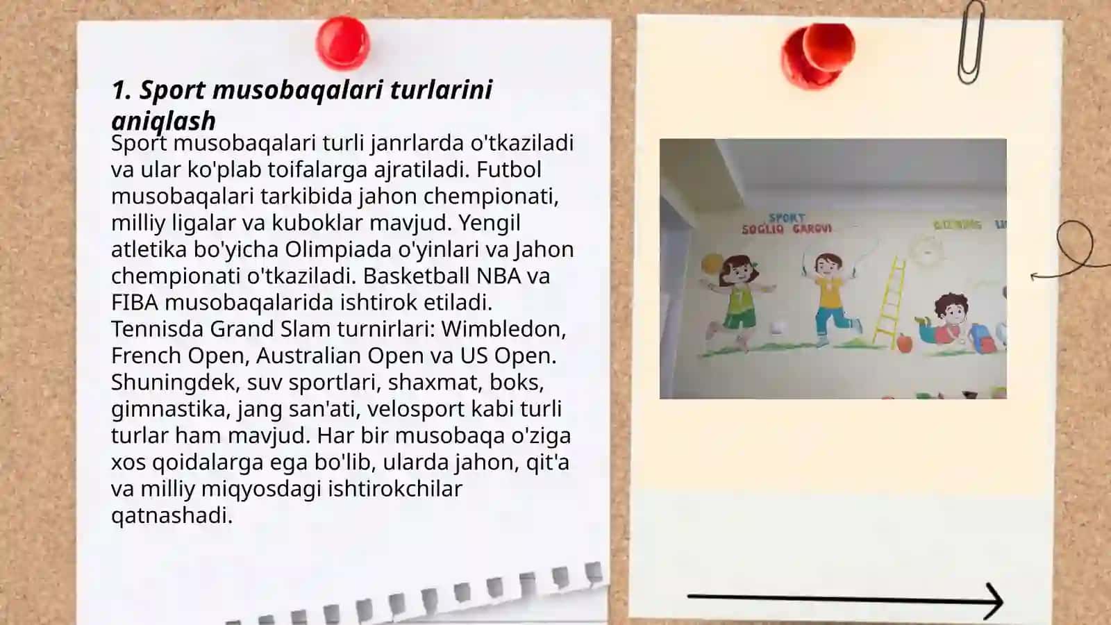 3-MTTlarda sogʻlomlashtirish tadbirlarini tashkil qilish, sport musobaqalarini oʻtkazish 3