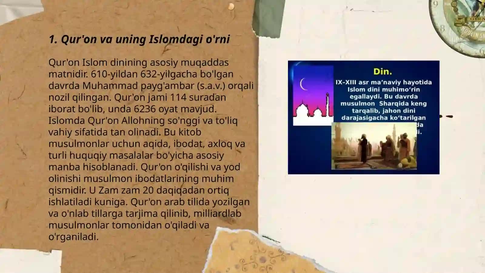 Islom dini manbalari, aqidaviy makatablari va ularning hozirgi davrdagi ahamiyati 3
