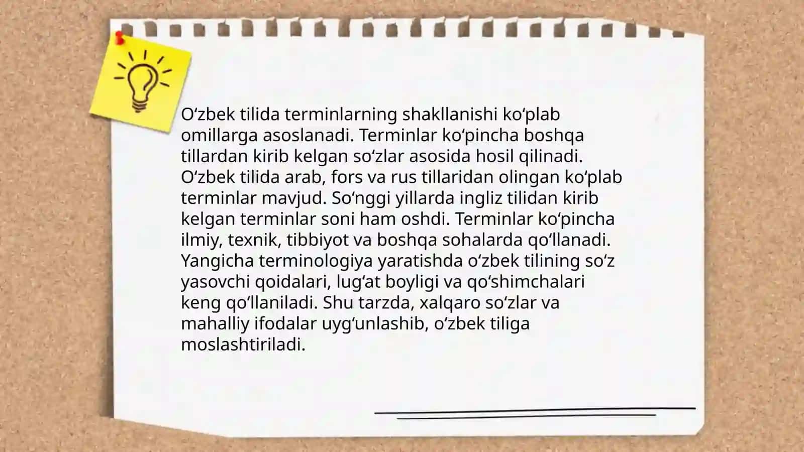 Ôzbek tilining izohli luĝatida terminlar ifodasi 3