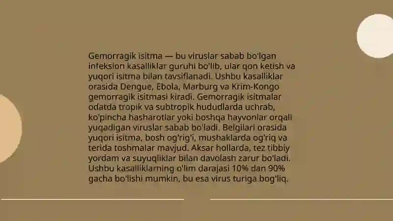 Gemorragik isitmalar 3