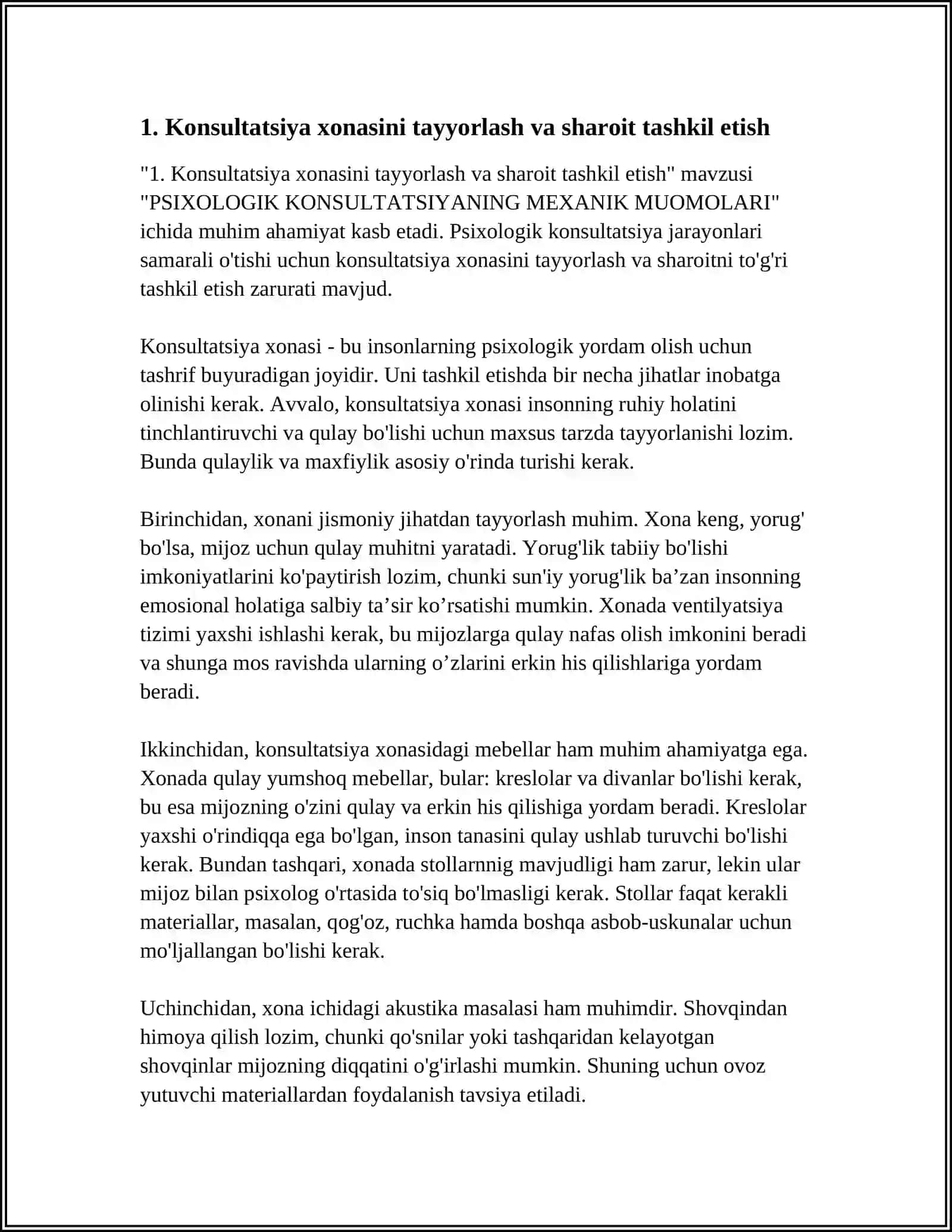 PSIXOLOGIK KONSULTATSIYANING MEXANIK MUOMOLARI 3