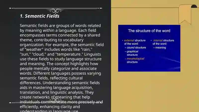 The structure of word meaning 3