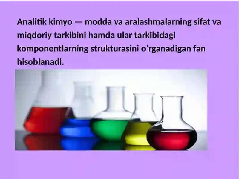 Sifat analizining sistemalari 3