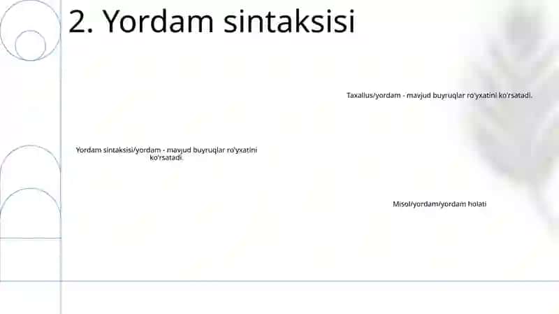 Yordam Hujjatlari Umumiy Ko'rinishi 3