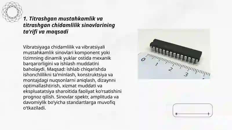Titrashgan mustahkamlik va titrashgan chidamlilik sinovlari 3