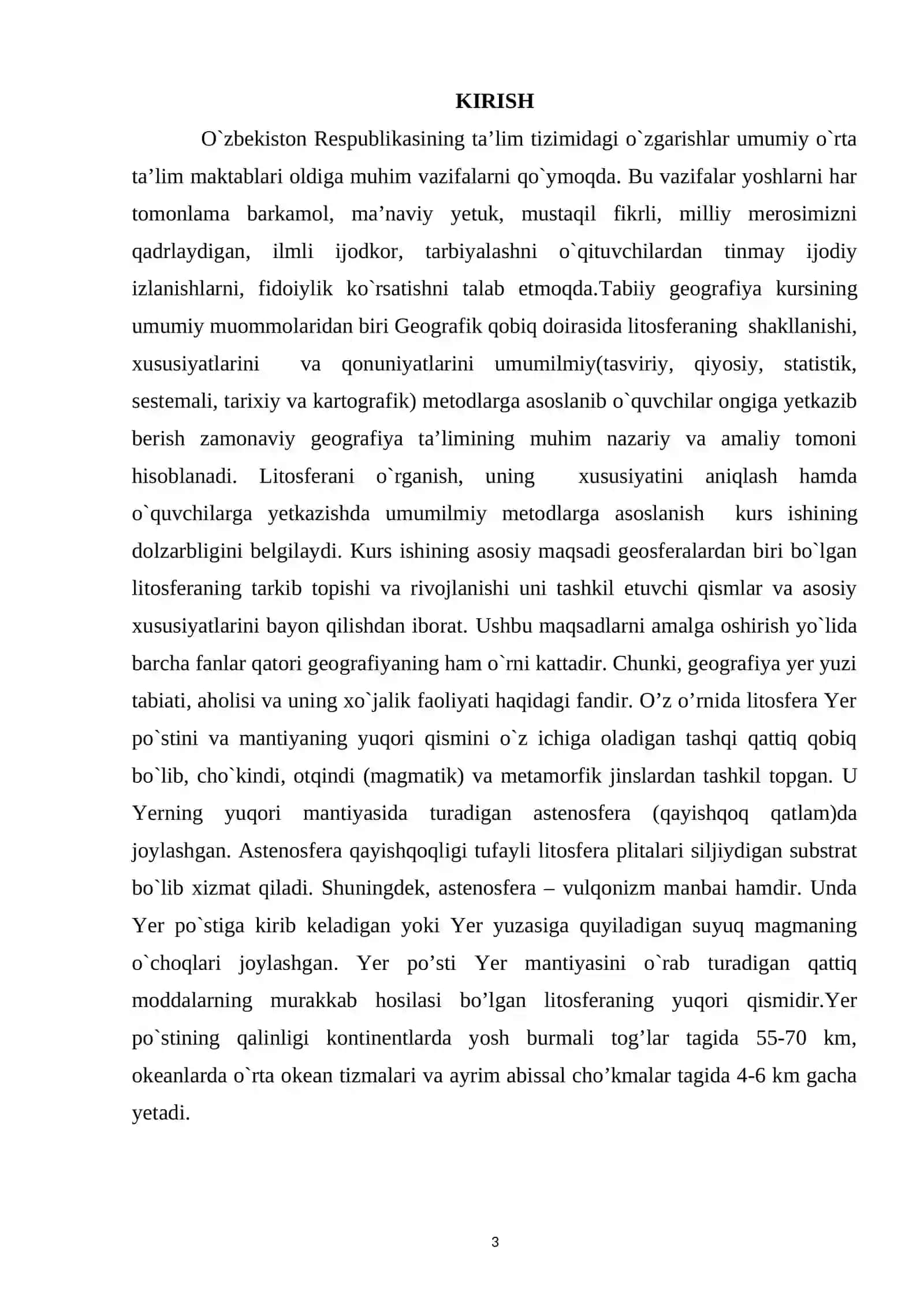 Umum tabiiy geografiya fanidan yozgan 3