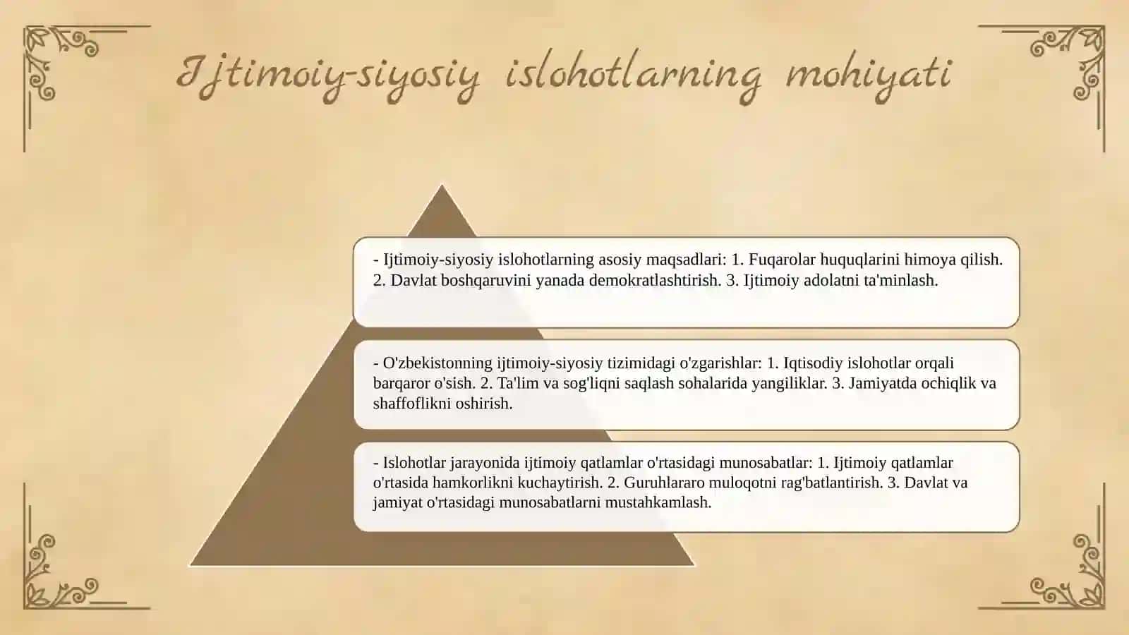 Ijtimoiy-siyosiy islohotlar 3