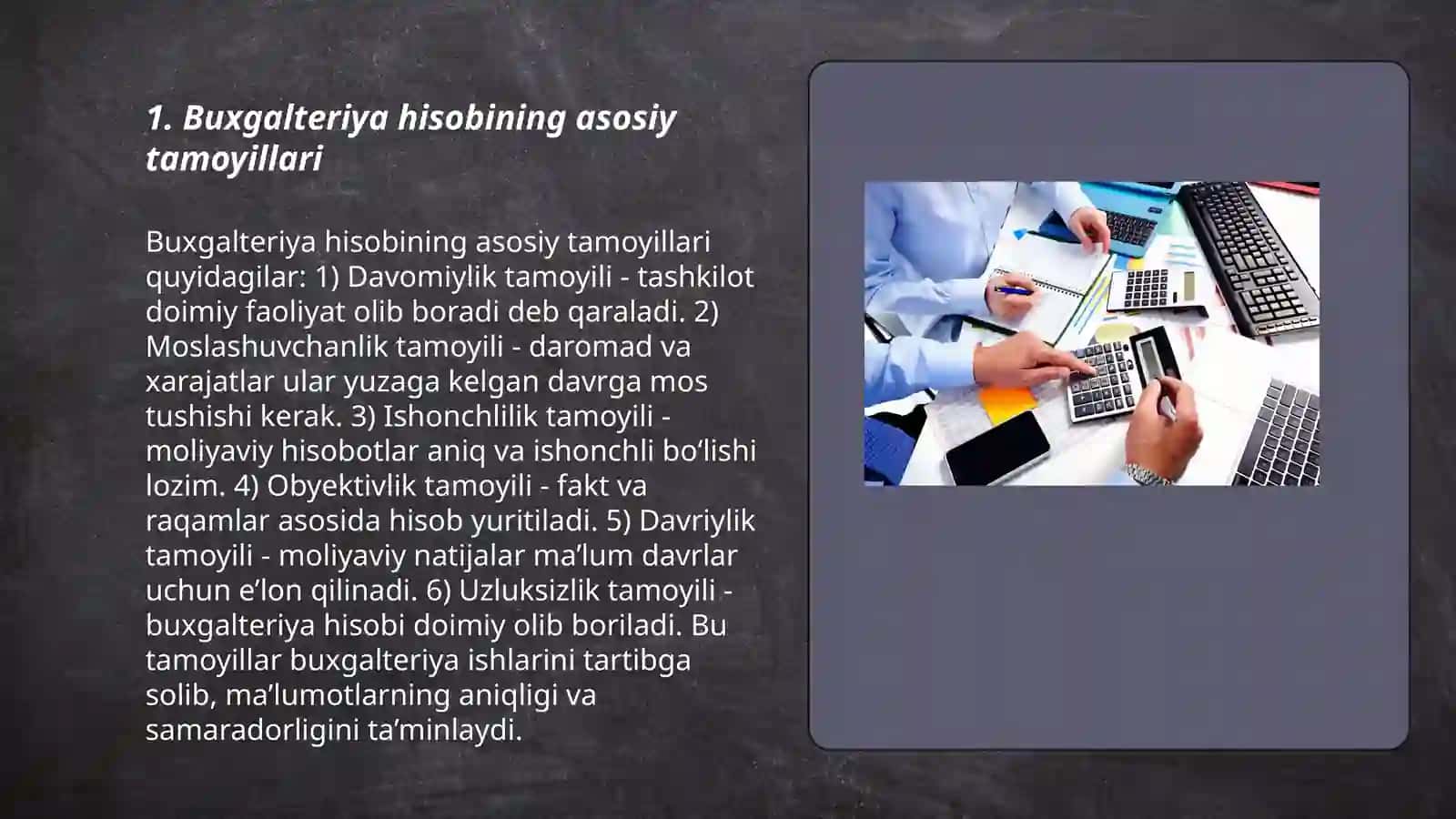 Buxgalteriya hisobini tashkil etish va hisob siyosati 3