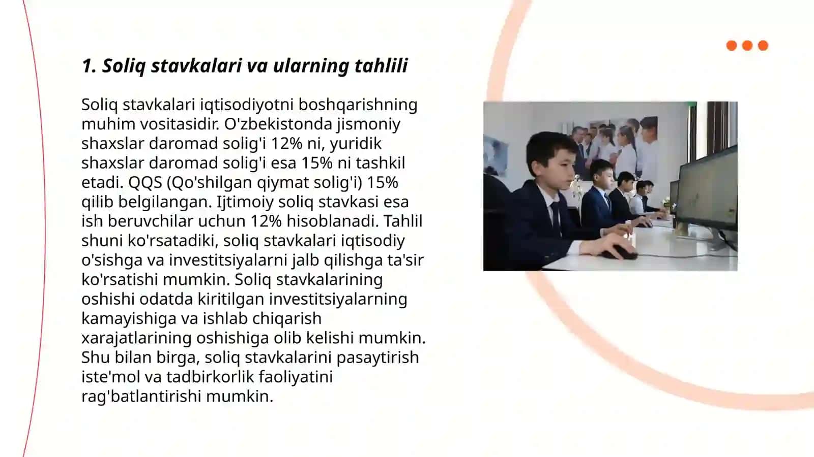 Soliq stavkalari va ularning tahlili 3