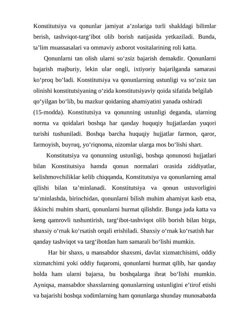Konstitutsiya va qonunlarning ustunligi 3