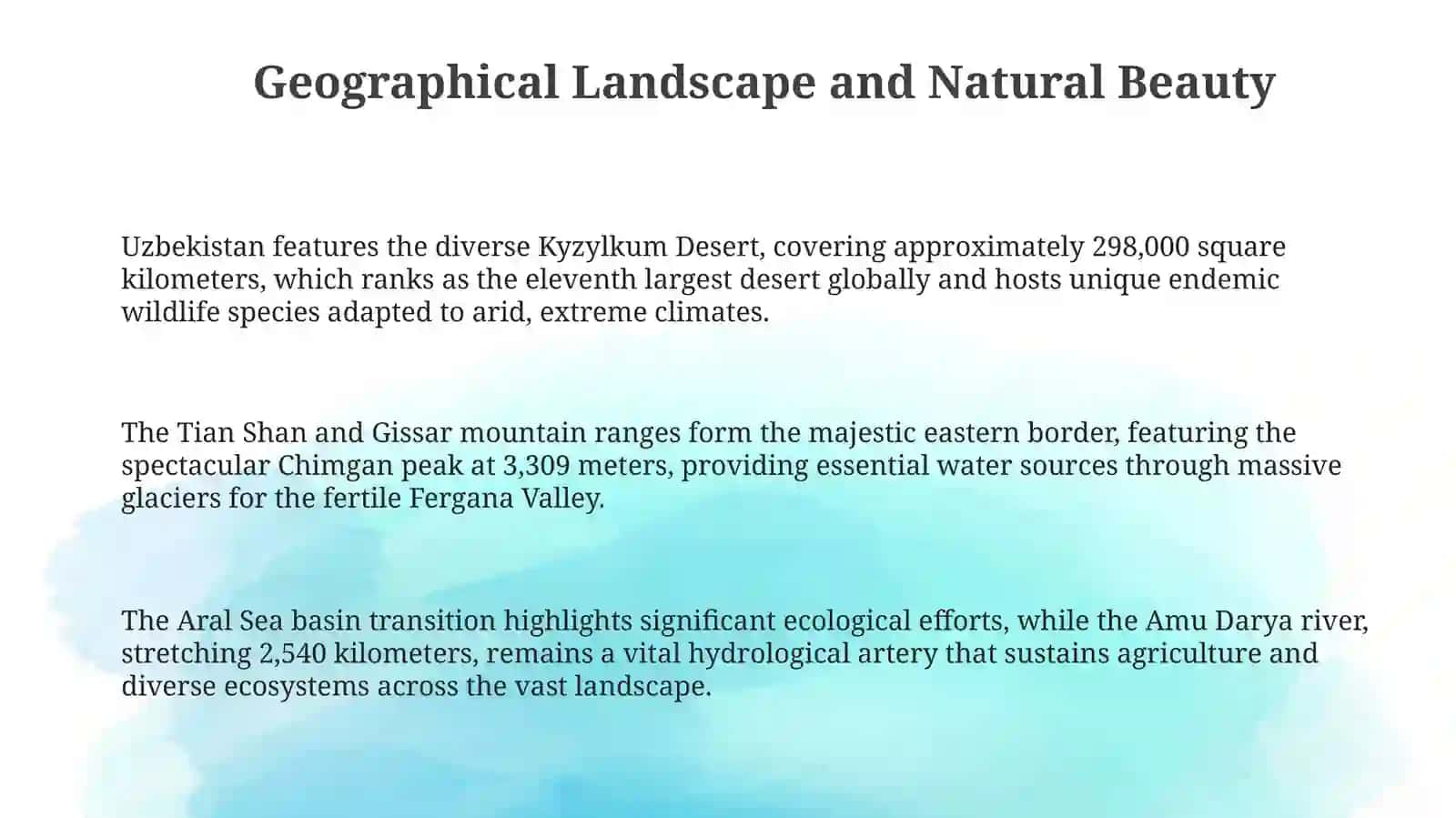 Geographical Landscape and Natural Beauty 3
