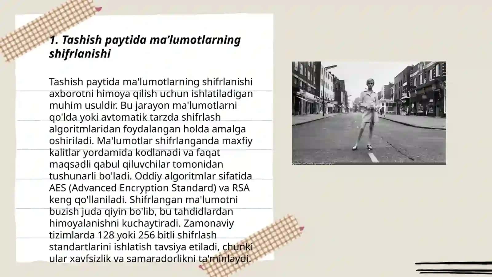 Tashish paytida ma'lumotlarning shifrlanishi 3