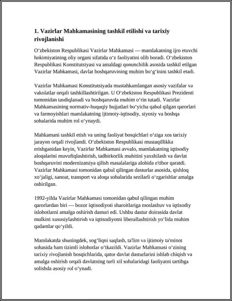 O‘ZBEKISTON RESPUBLIKASI VAZIRLAR MAHKAMASI 3