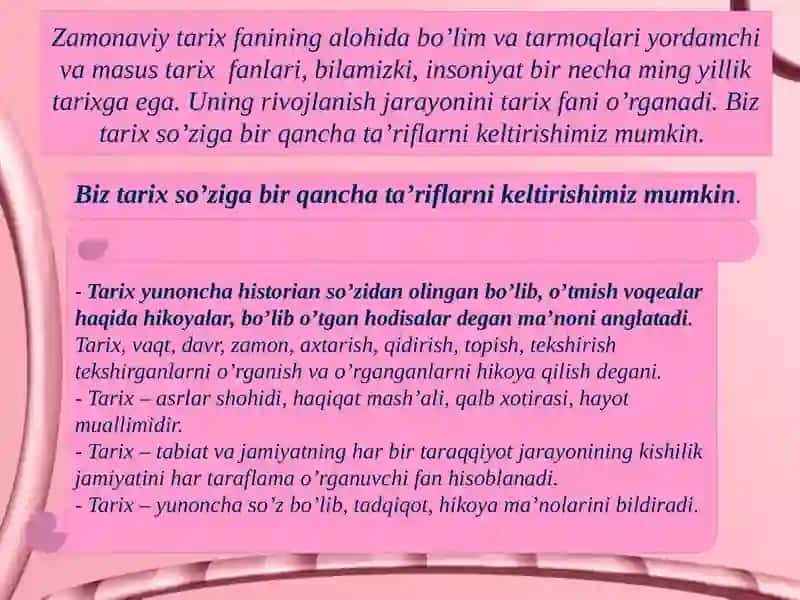 Tarixfalsafa sifanining predmeti, maqsadi va vazifalari 3