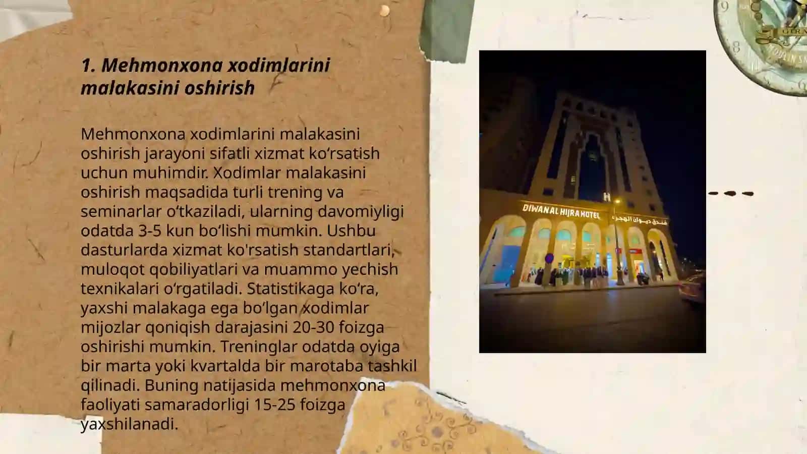 Mehmonxonalarda xizmat ko‘rsatish sifatini oshirish strategiyalari 3