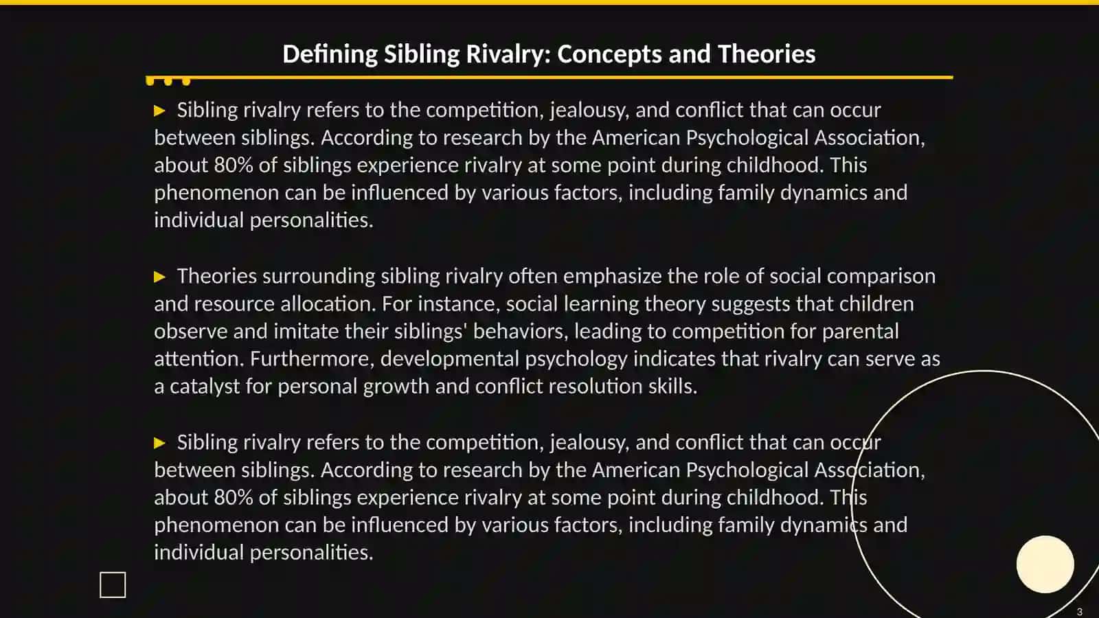 Sibling rivalry 3