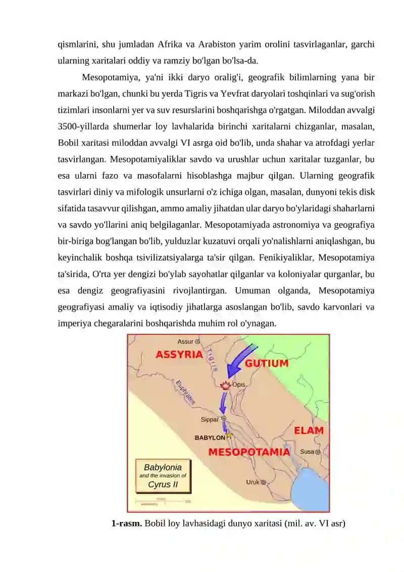 Geografik bilimlarning rivojlanish tarixi mavzusini o’tish metodikasi 3