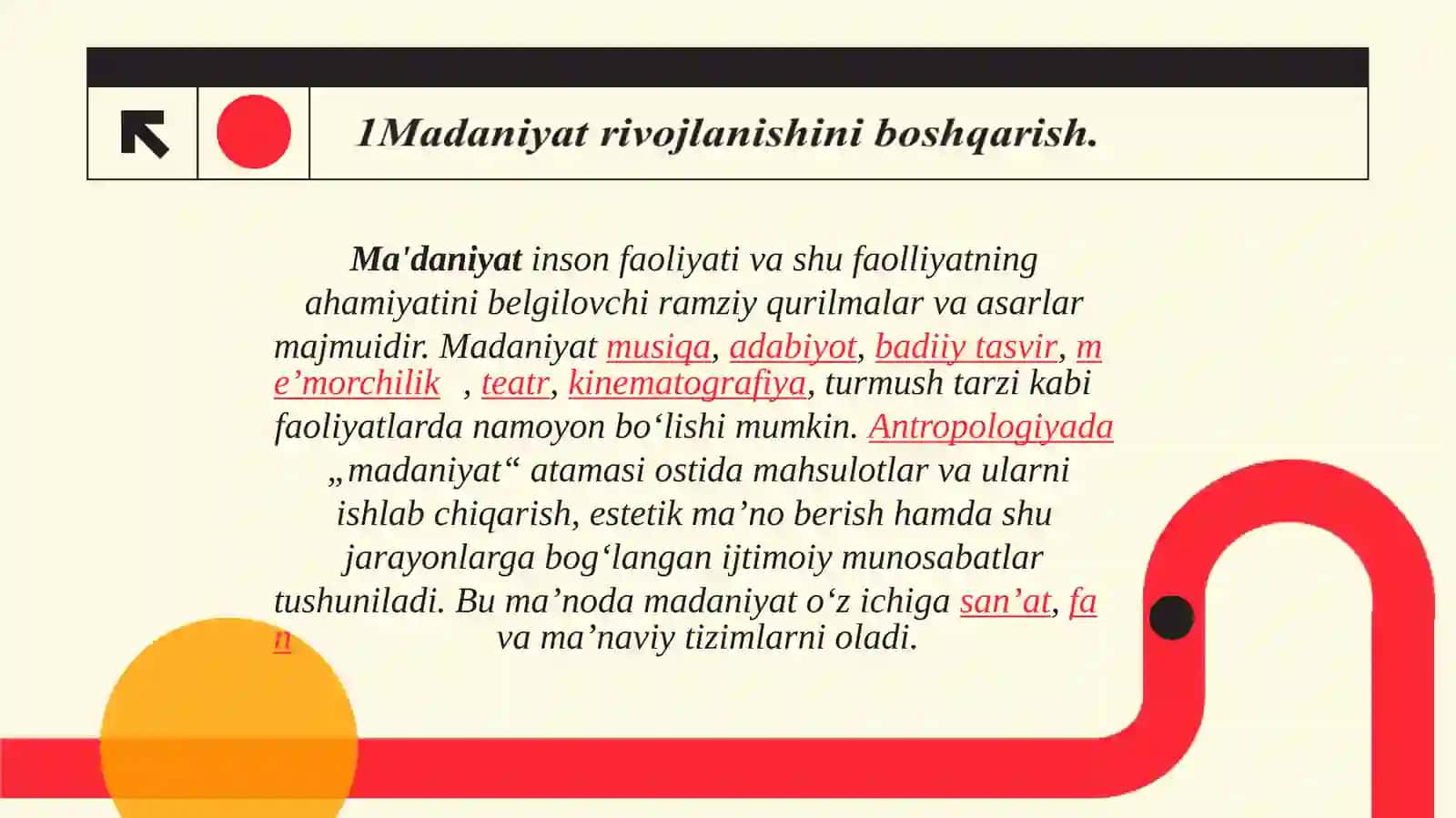 Madaniyatrivojlanishini boshqarish va uning xususiyatlari 3