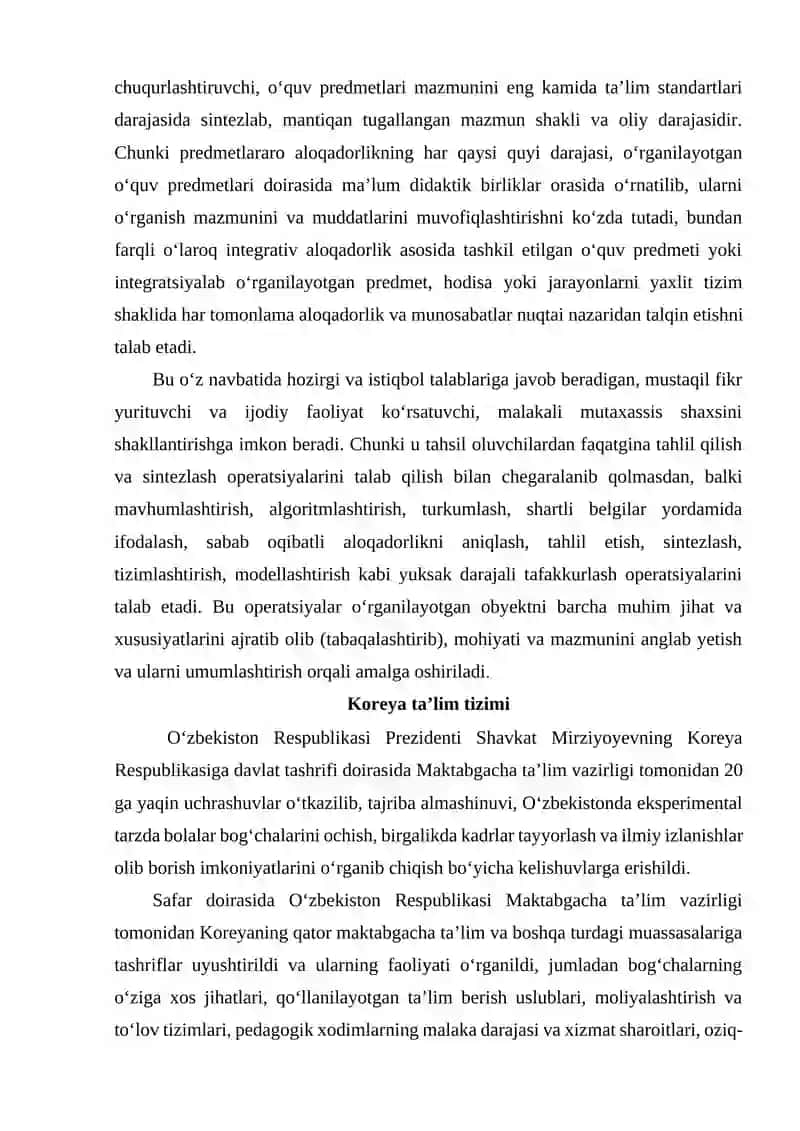Rivojlangan mamlakatlarda maktabgacha ta'lim tizimi 3