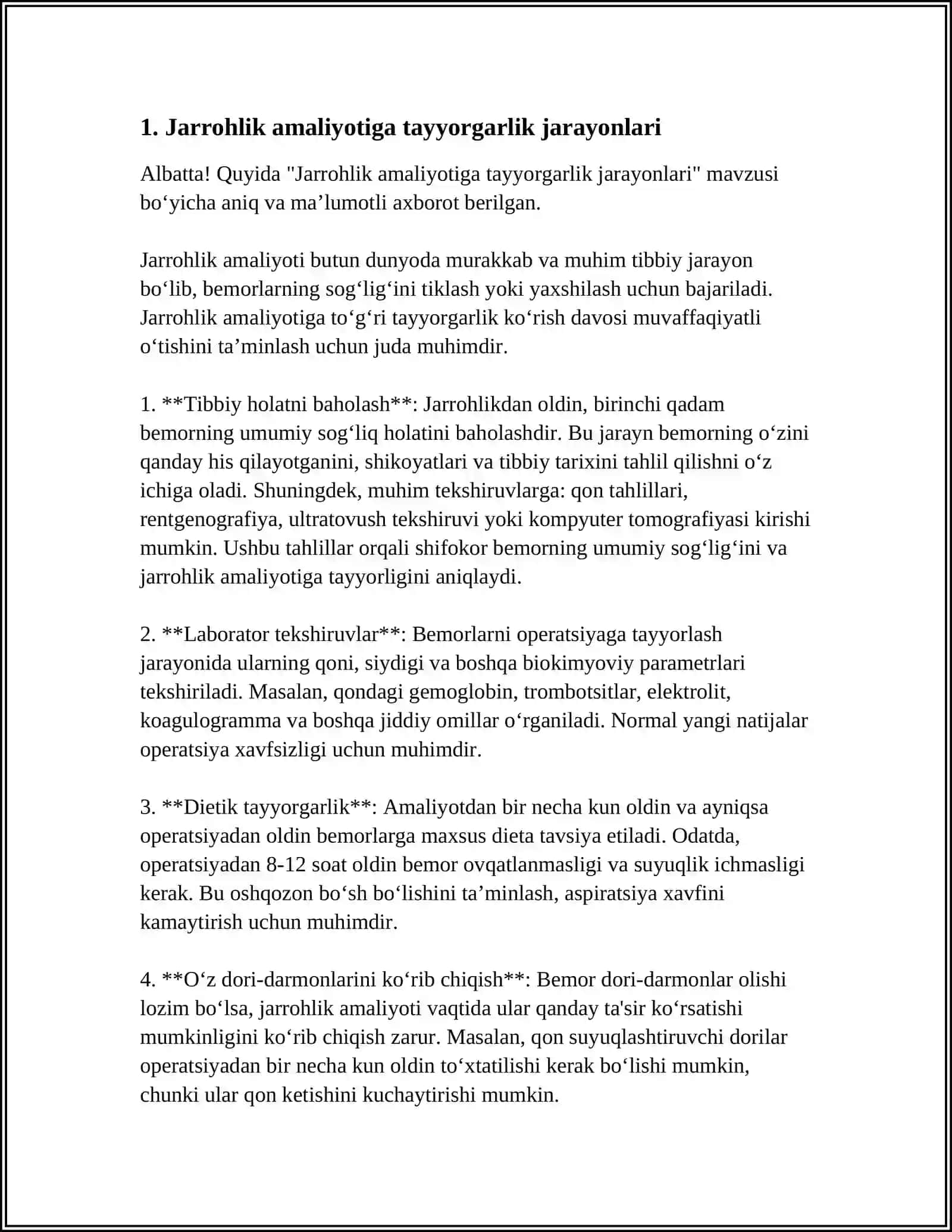 XIRURGIK BEMORLAR PARVARISHI 3
