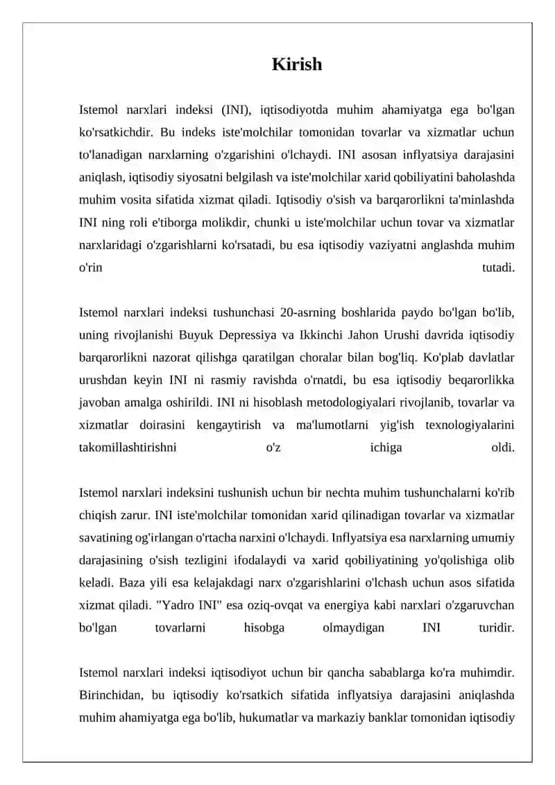 Istemol narxlari indeksi 3