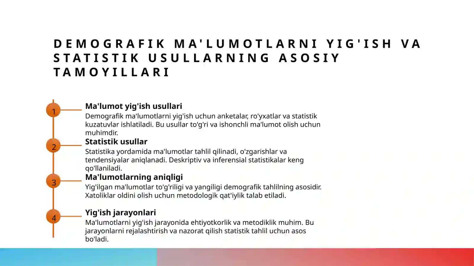 Demografik vaziyatni taxlil qilish metadalogiyasi 3